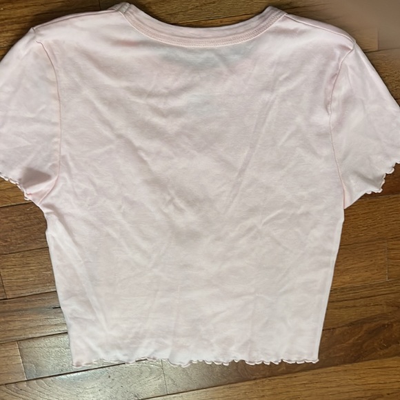 Pacsun Strawberry Crinkle Cut Baby Tee - Picture 2 of 2